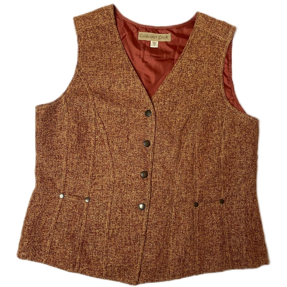 Cottage coredark academia tweed Vest 12